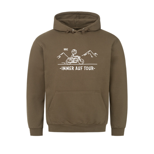 Immer auf Tour - Personalisierbares T-Shirt