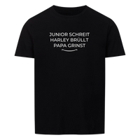 Papa grinst - Personalisierbares T-Shirt