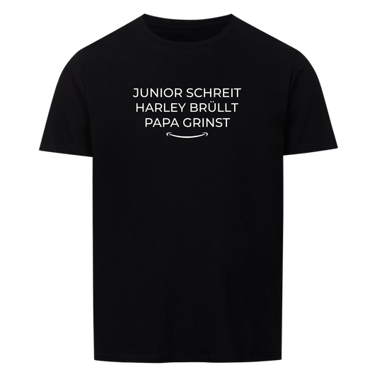 Papa grinst - Personalisierbares T-Shirt