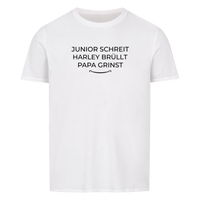 Papa grinst - Personalisierbares T-Shirt
