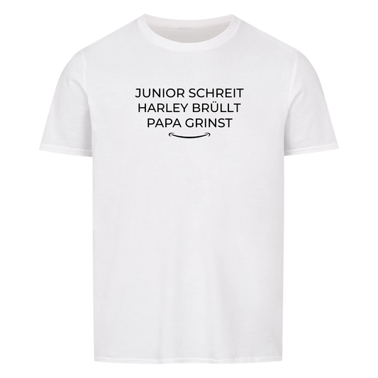 Papa grinst - Personalisierbares T-Shirt
