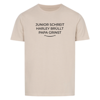 Papa grinst - Personalisierbares T-Shirt