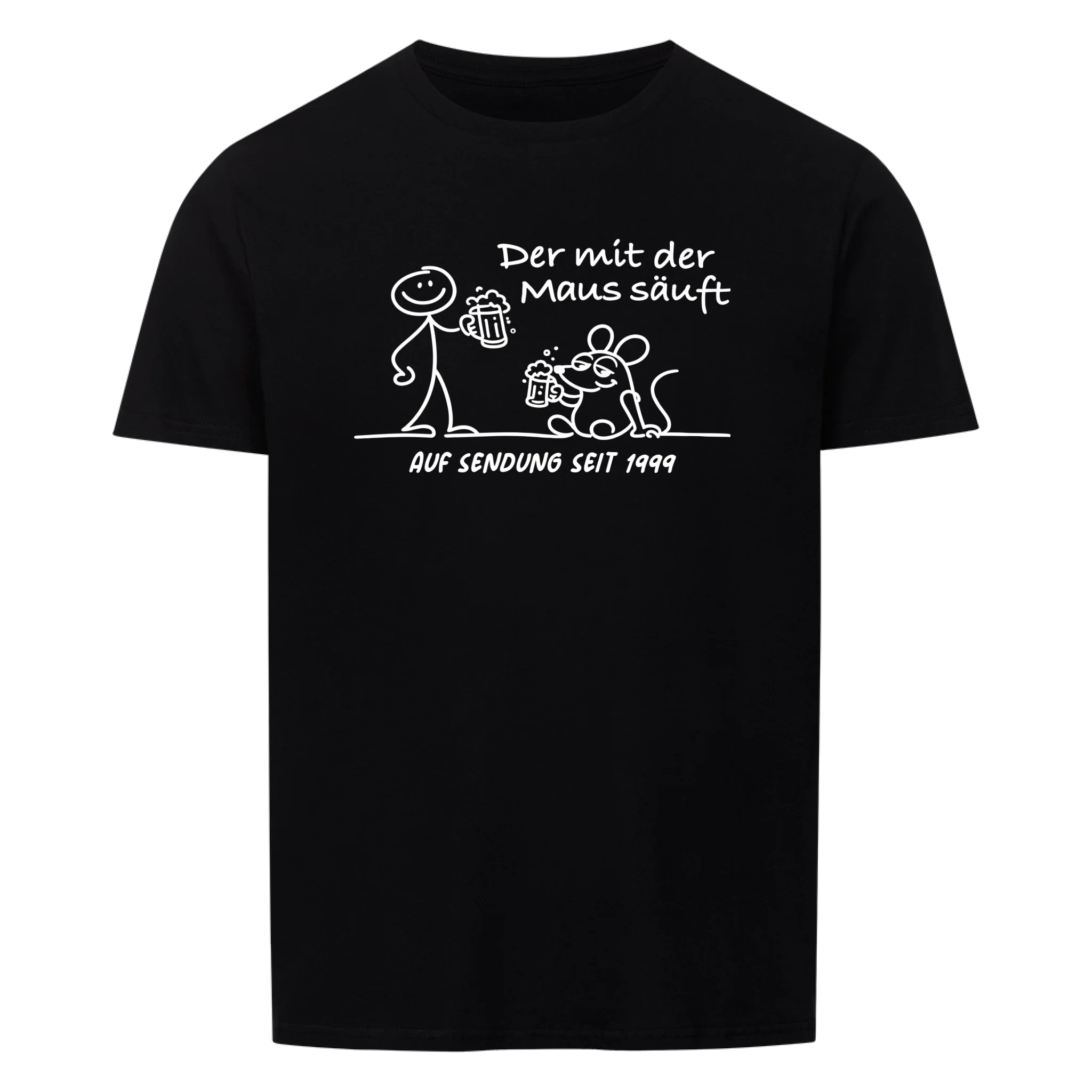Der mit der Maus säuft personalisierbar - Herren Shirt