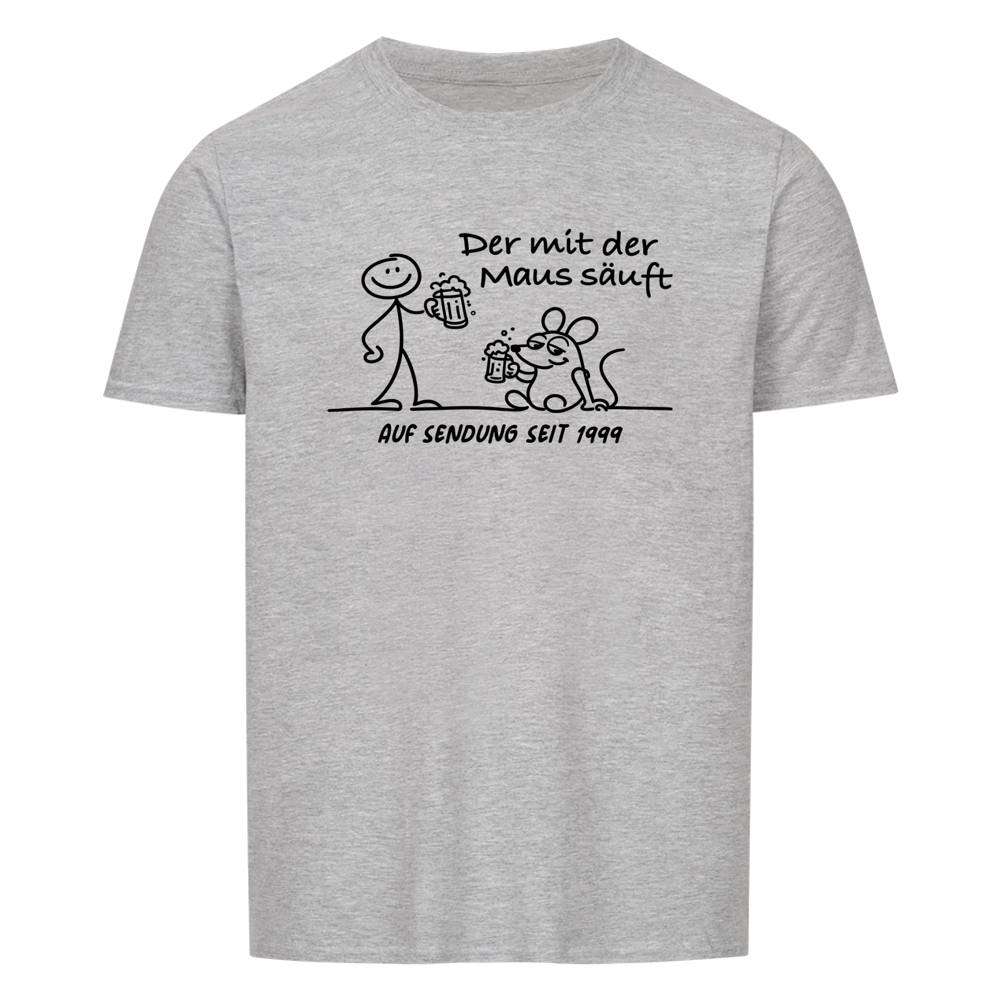 Der mit der Maus säuft personalisierbar - Herren Shirt