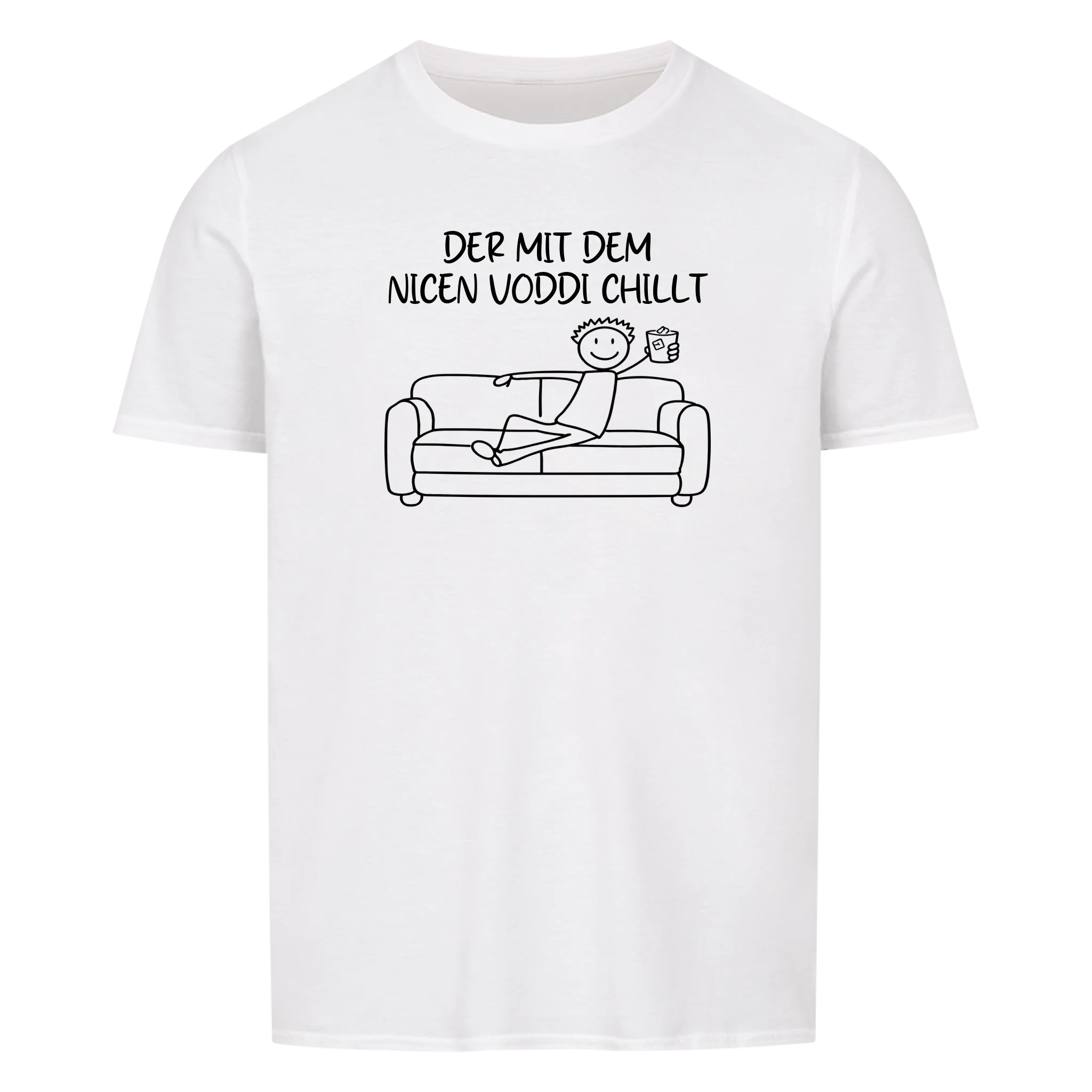 Der mit dem Drink chillt personalisierbar - Herren Shirt