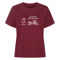 Die mit der (dein Bike) fährt personalisierbar - Damen Shirt