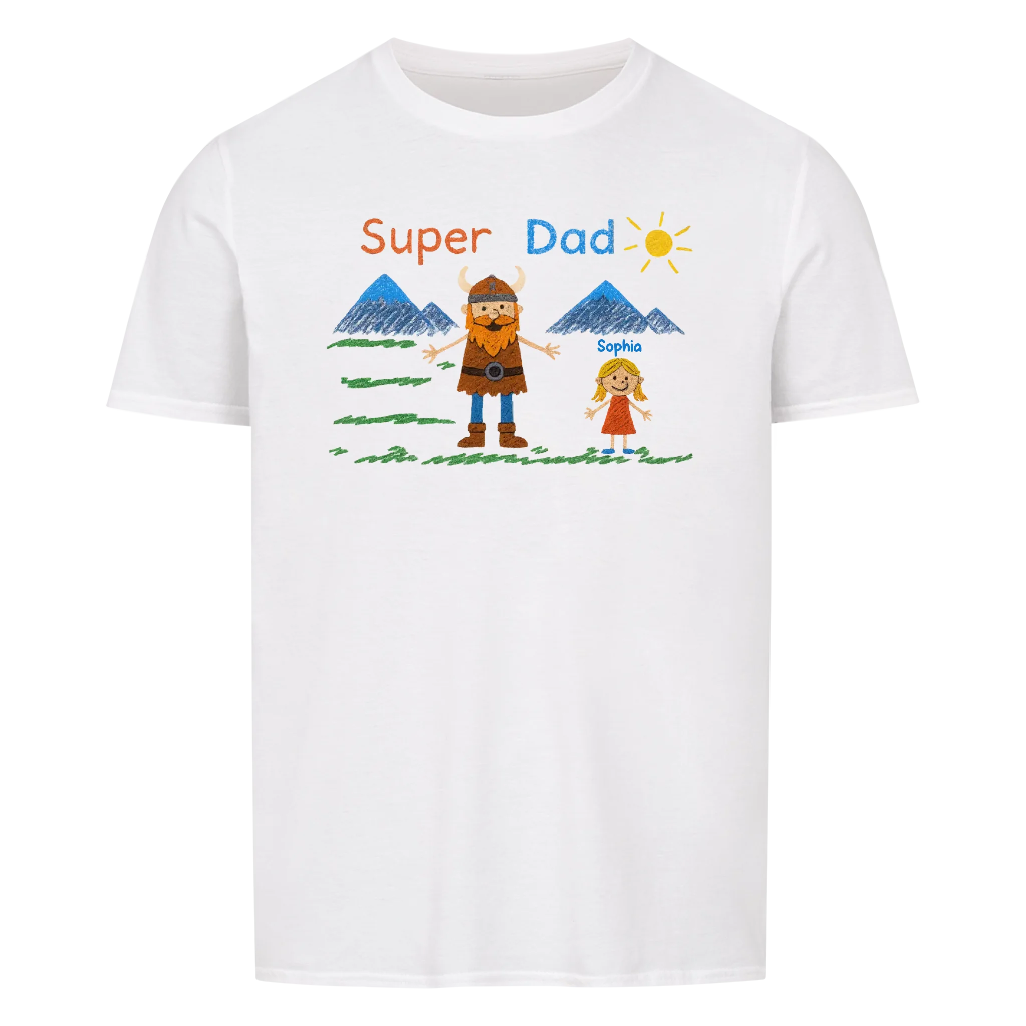 Super Dad personalisierbar - Herren Shirt