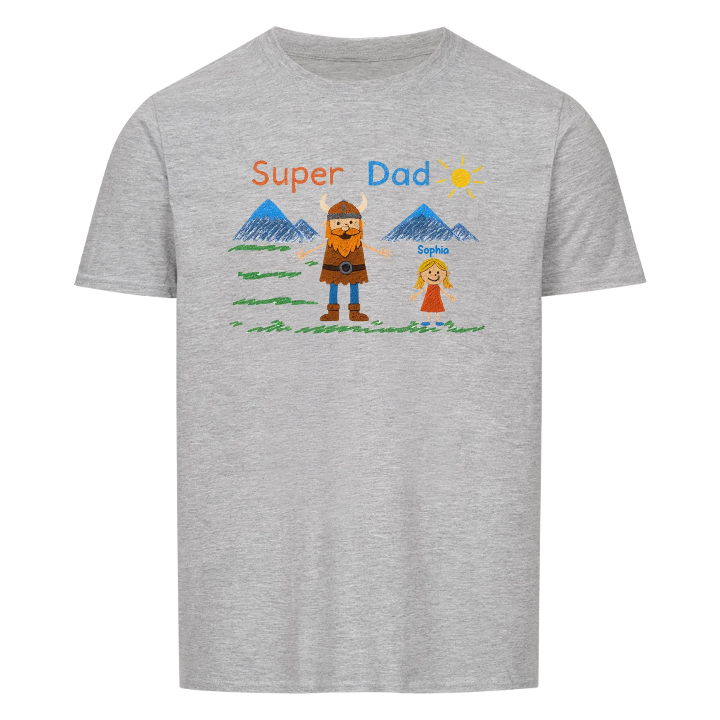 Super Dad personalisierbar - Herren Shirt