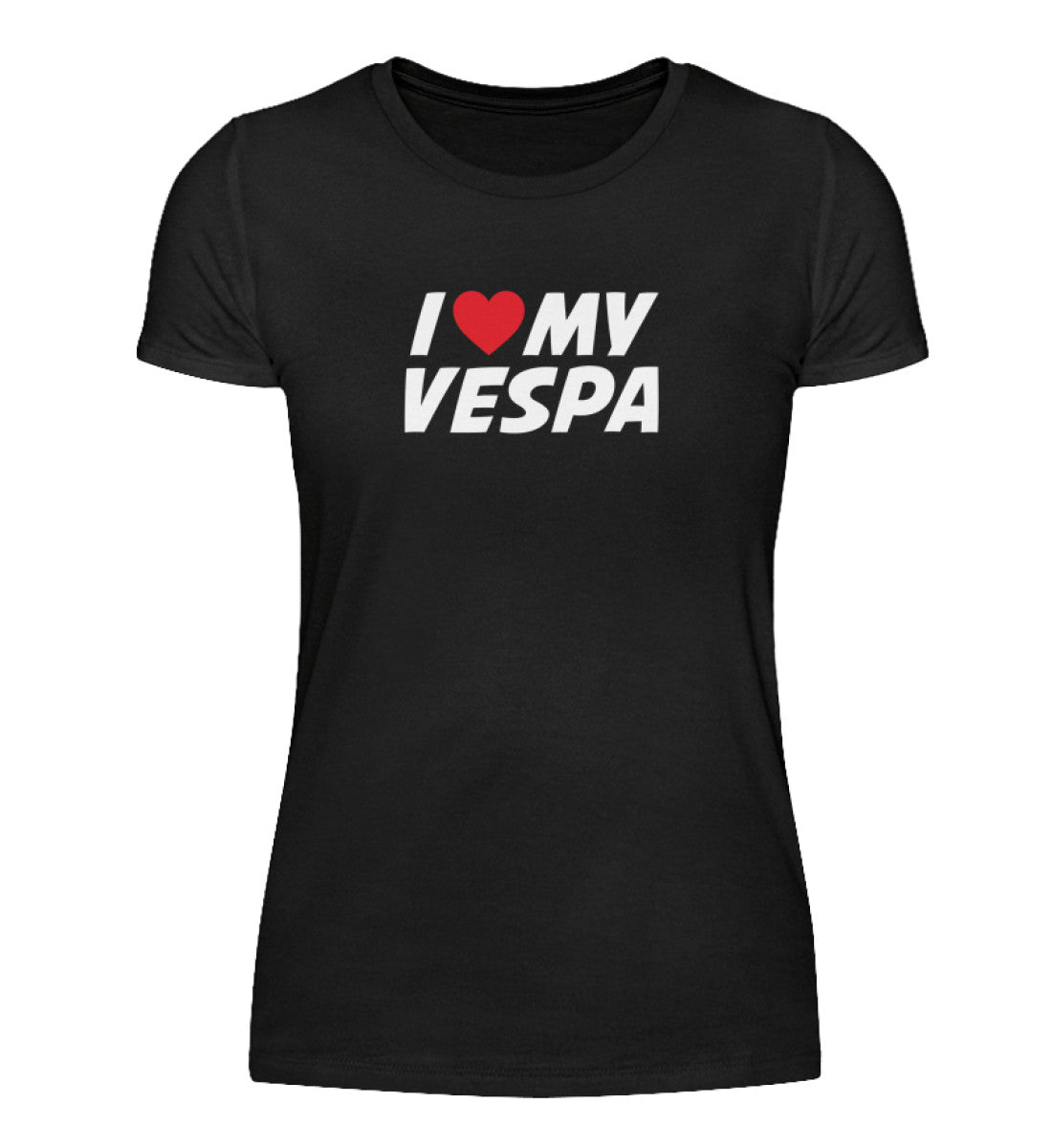 I love my Vespa | Damen Basic T-Shirt - bikerbund.de – BikerBund