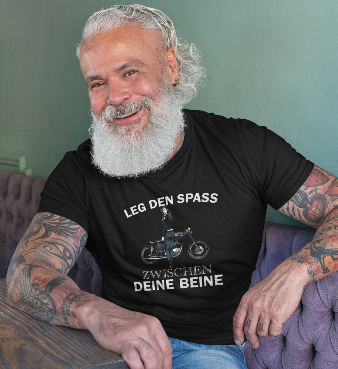 Leg den Spass zwischen deine Beine - Herren T-Shirt