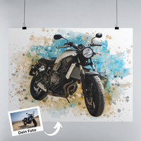 Dein Motorrad als Kunstwerk - Poster