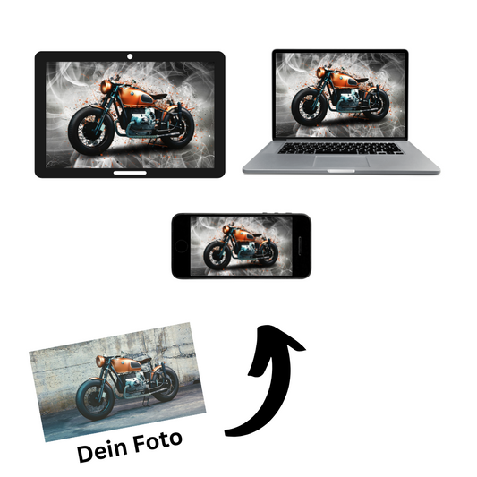Dein Motorrad als Kunstwerk - Bilddatei
