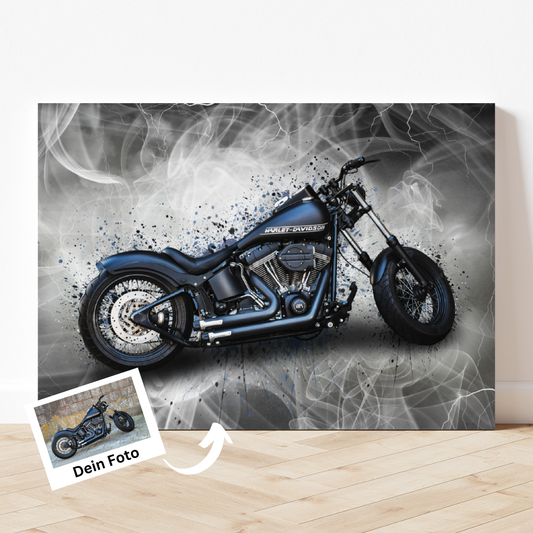 Dein Motorrad als Kunstwerk - Leinwand