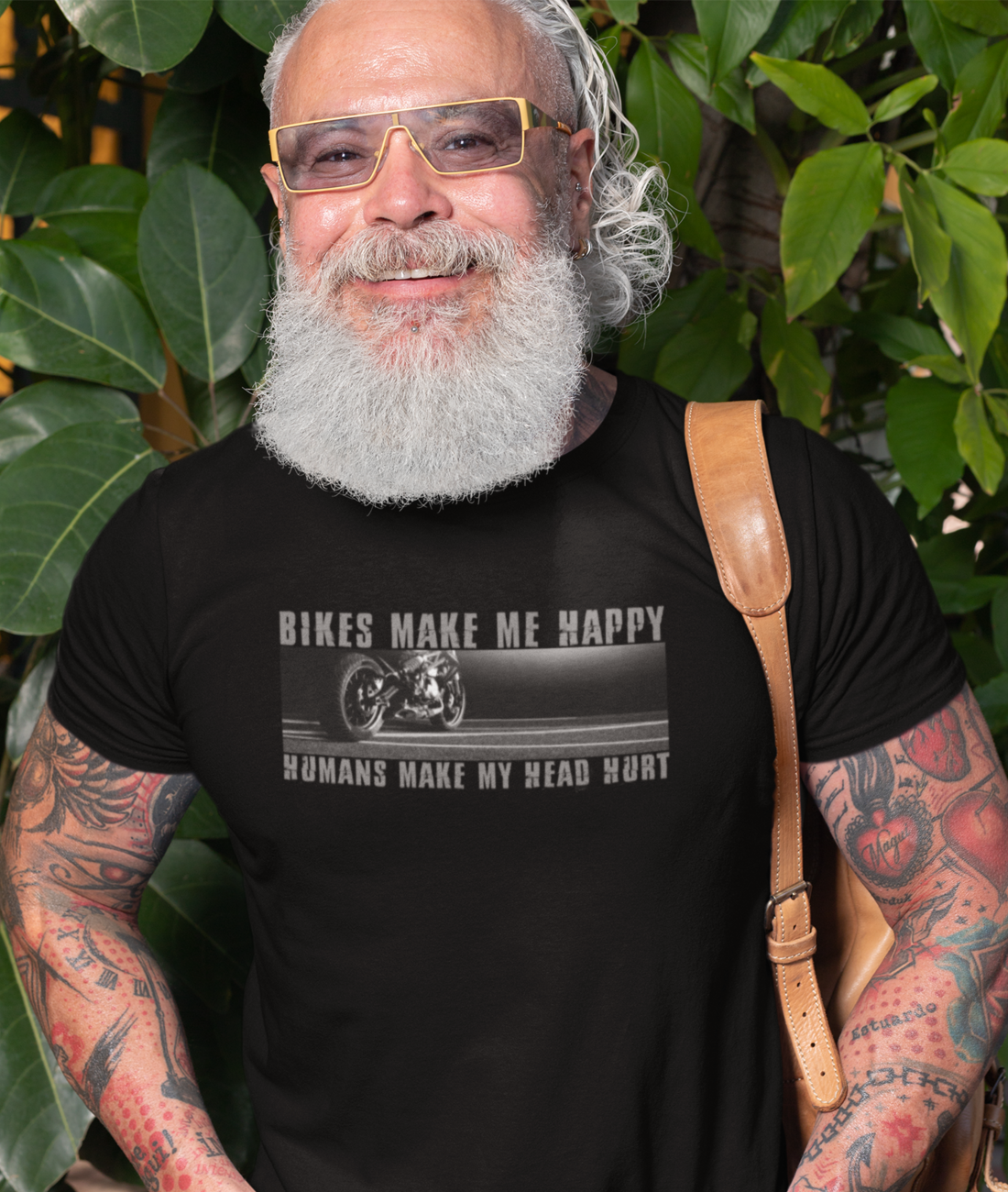 Bikes make me happy - Herren T-Shirt