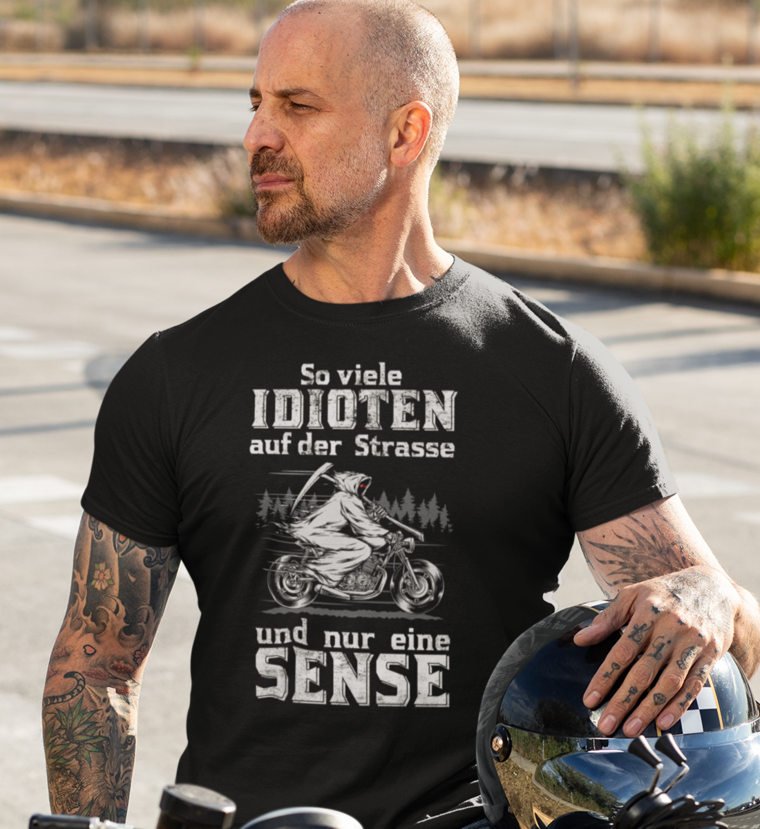 So viele Idioten und nur eine Sense - Herren T-Shirt