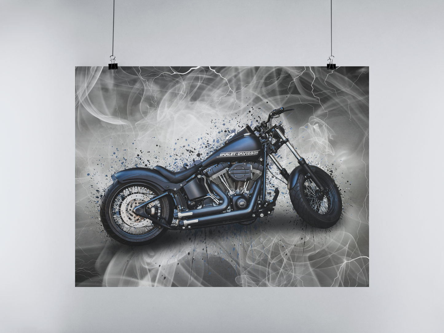 Dein Motorrad als Kunstwerk - Poster